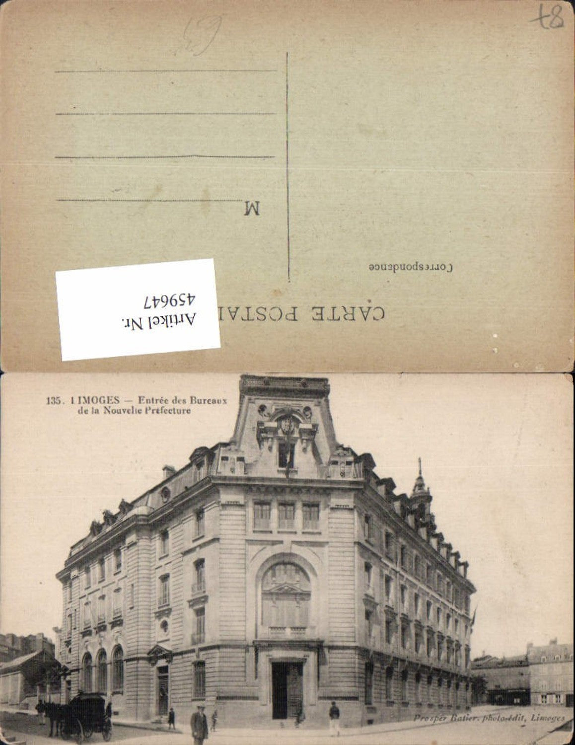 459647,Limousin Haute-Vienne Limoges Entree des Bureaux de la Nouvelle Prefecture Gebäude