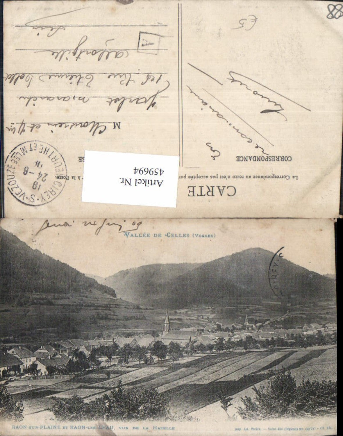 459694,Lothringen Vosges Vallee de Celles Raon-sur-Plaine et Raon-les-Leau