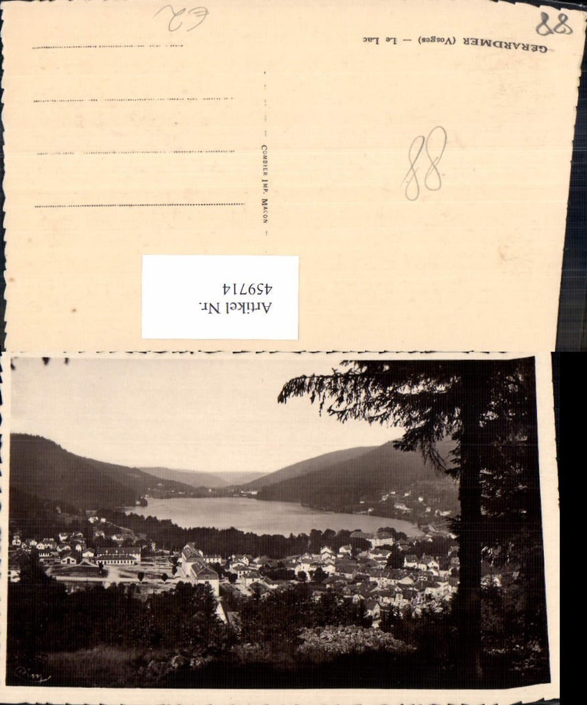 459714,Lothringen Vosges Gerardmer Le Lac See