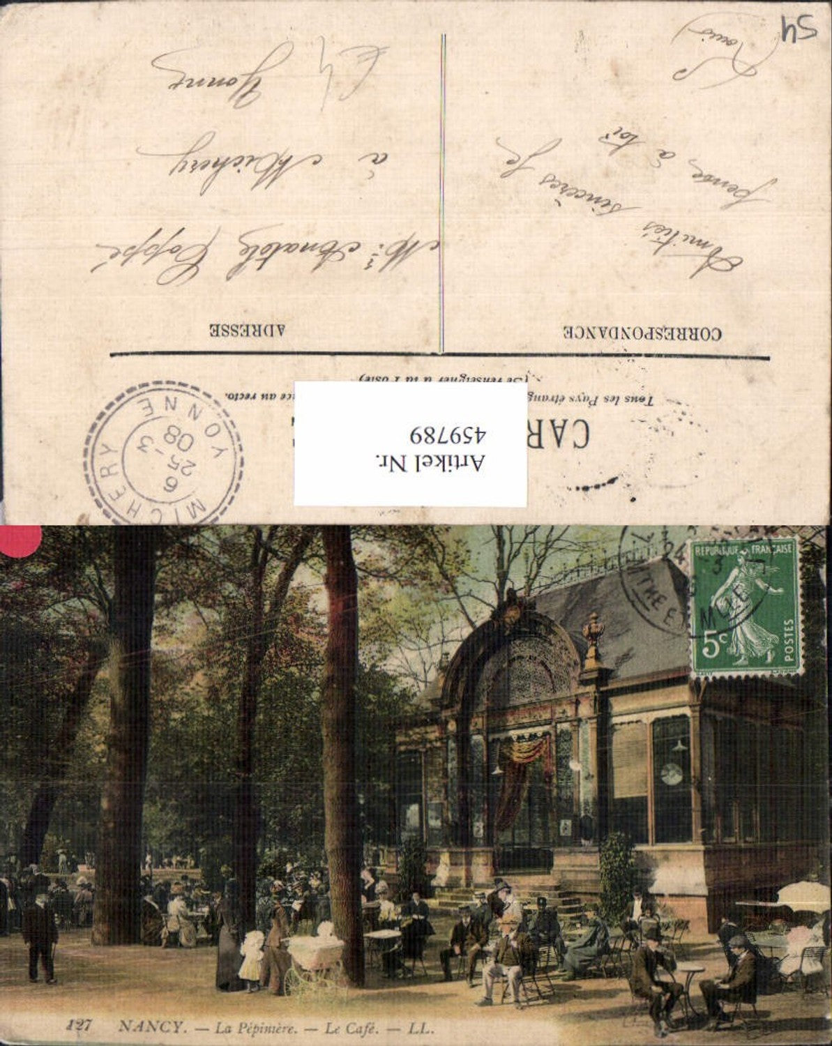 459789,Lothringen Meurthe-de-Moselle Nancy La Pepimere Le Cafe Gastgarten