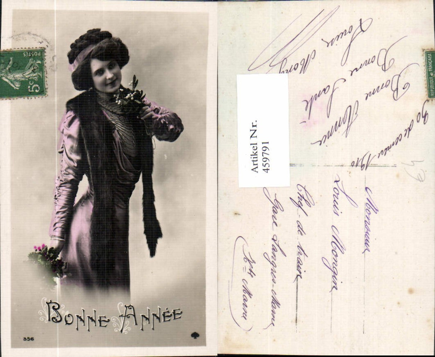 459791,Frau Haarband Pelz Pelzstola Edwardian Girl Fashion Beauty Photo Postcard