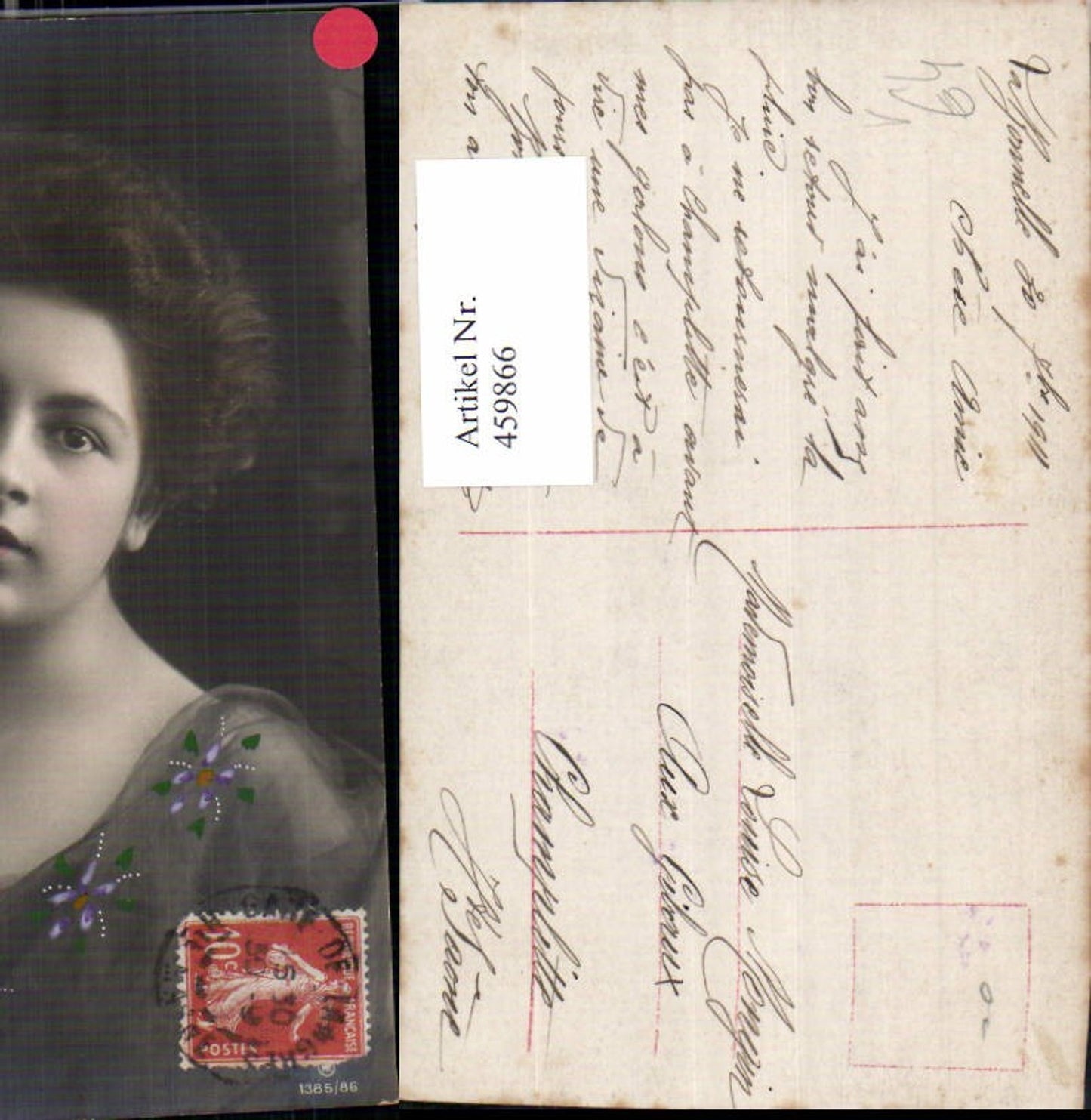 459866,Woman Portrait Edwardian Girl Fashion Mode Photo Postcard pub RPH 1385/86