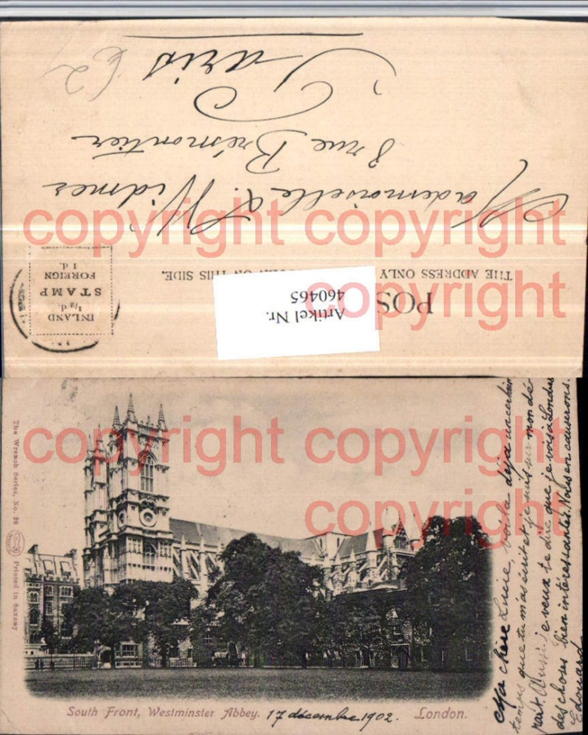 Alte Ansichtskarte – Old Postcard