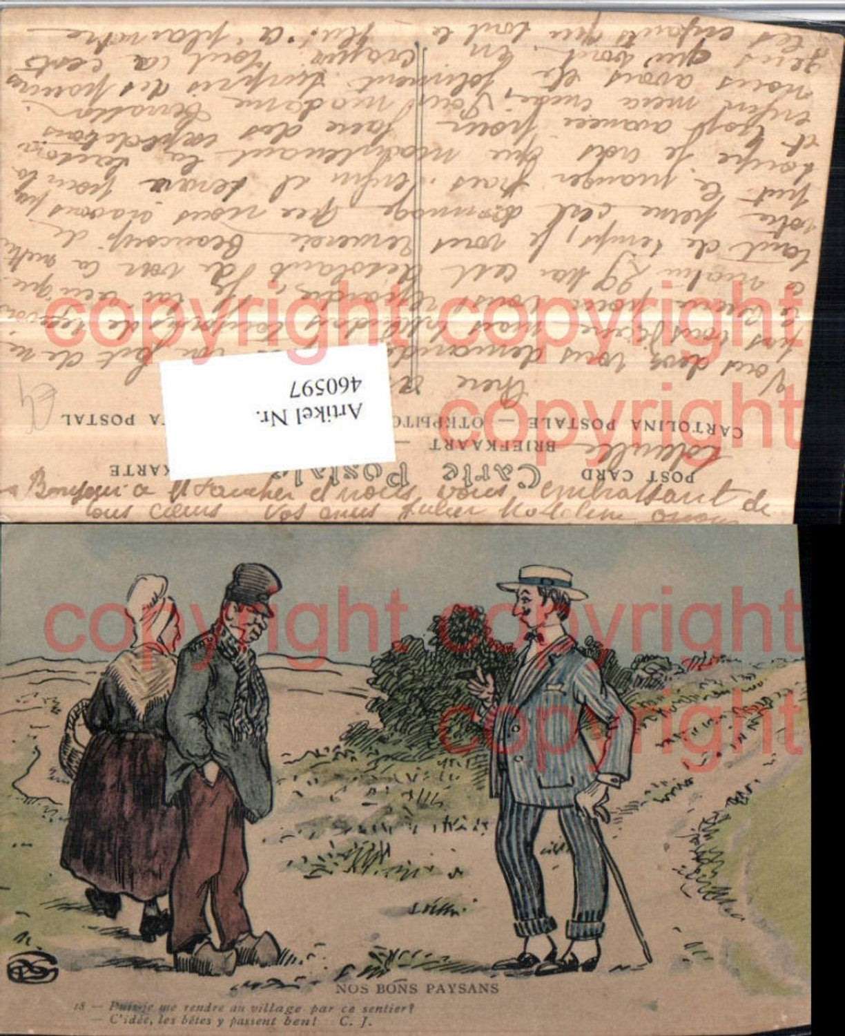 460597,Künstler AK Mann Anzug Hut Zigarre Holländer Humor