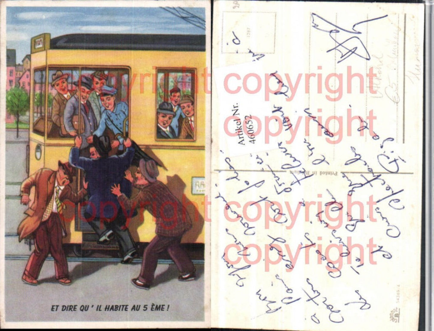 460652,Künstler AK Straßenbahn Betrunkener Trinkerhumor Alkohol