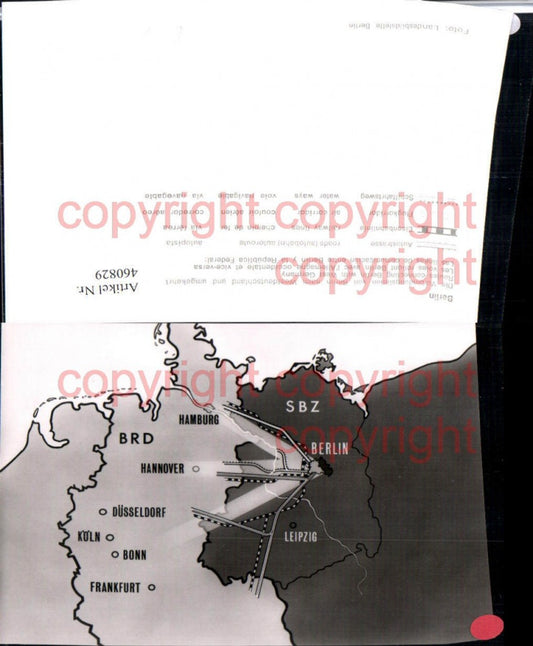 460829,Berlin Verbindungslinien Landkarte