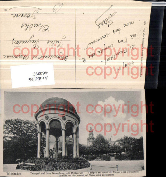 460897,Wiesbaden Tempel auf dem Neroberg m. Restaurant