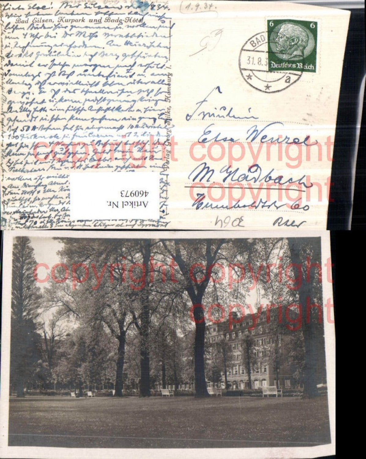 460973,Bad Eilsen Kurpark u. Bade-Hotel