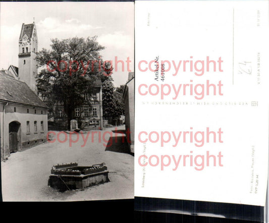 461008,Schönberg Markt Kirche Brunnen pub VEB