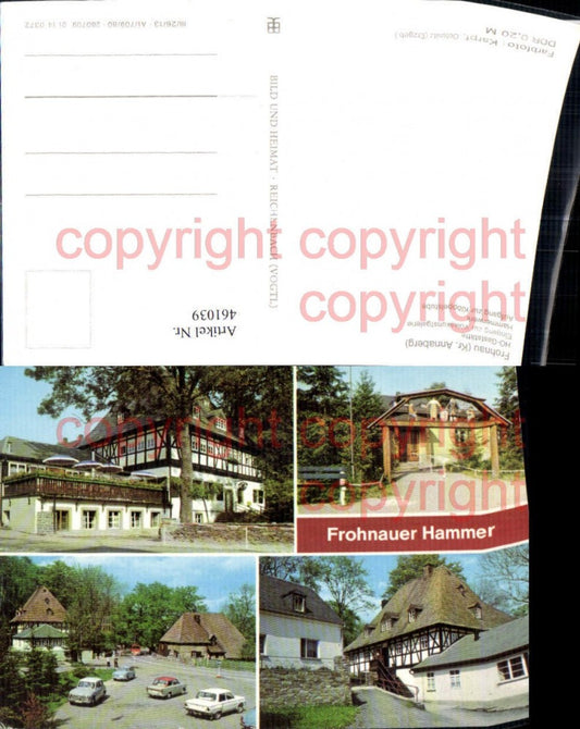 461039,Frohnau Hammer Gaststätte Hammerwerk Mehrbildkarte pub VEB