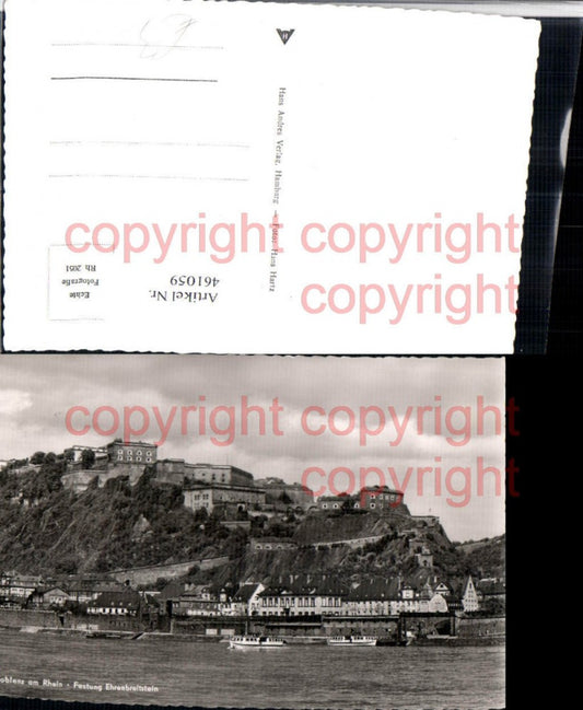 461059,Koblenz am Rhein Festung Ehrenbreitstein