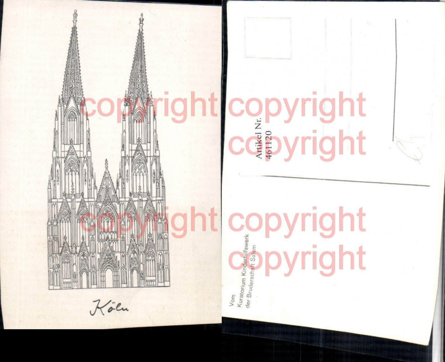 461120,Künstler AK Köln am Rhein Dom Kirche