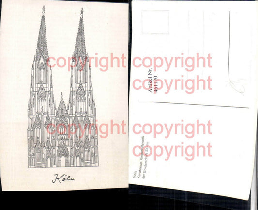 461120,Künstler AK Köln am Rhein Dom Kirche