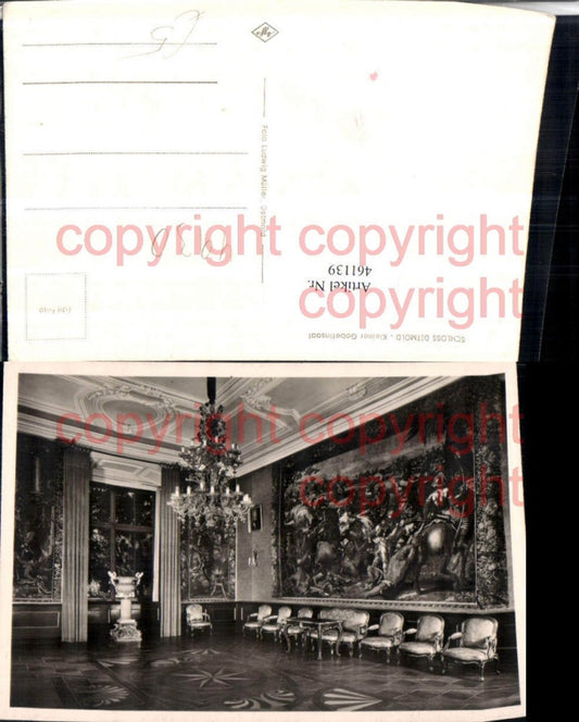 461139,Schloss Detmold Kleiner Gobelinsaal Innenansicht