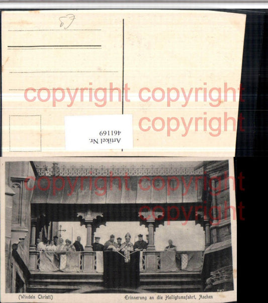 461169,Aachen Erinnerung an d. Heiligtumsfahrt Bischof