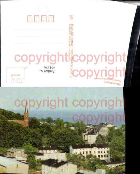461179,Saßnitz auf Rügen Teilansicht Kirche pub VEB