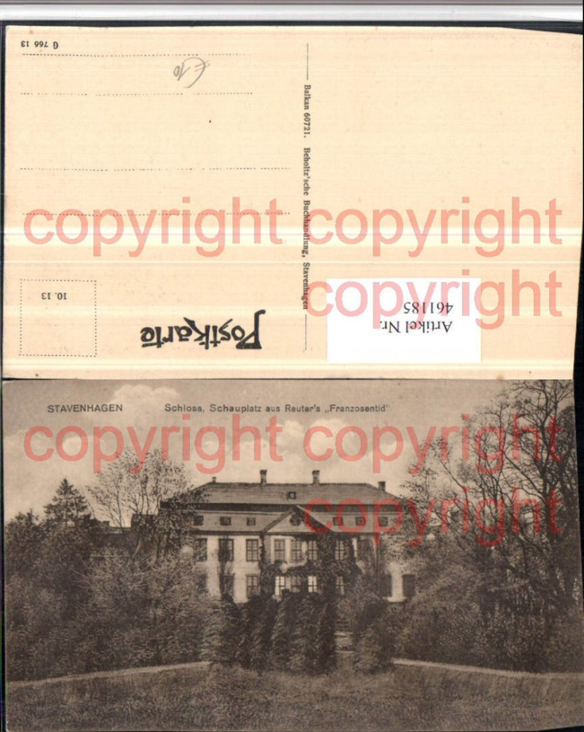 461185,Stavenhagen Schloss Schauplatz Reuters Franzosentid