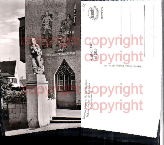 461205,Schwenningen am Neckar Rathaus Skulptur Die Zeit