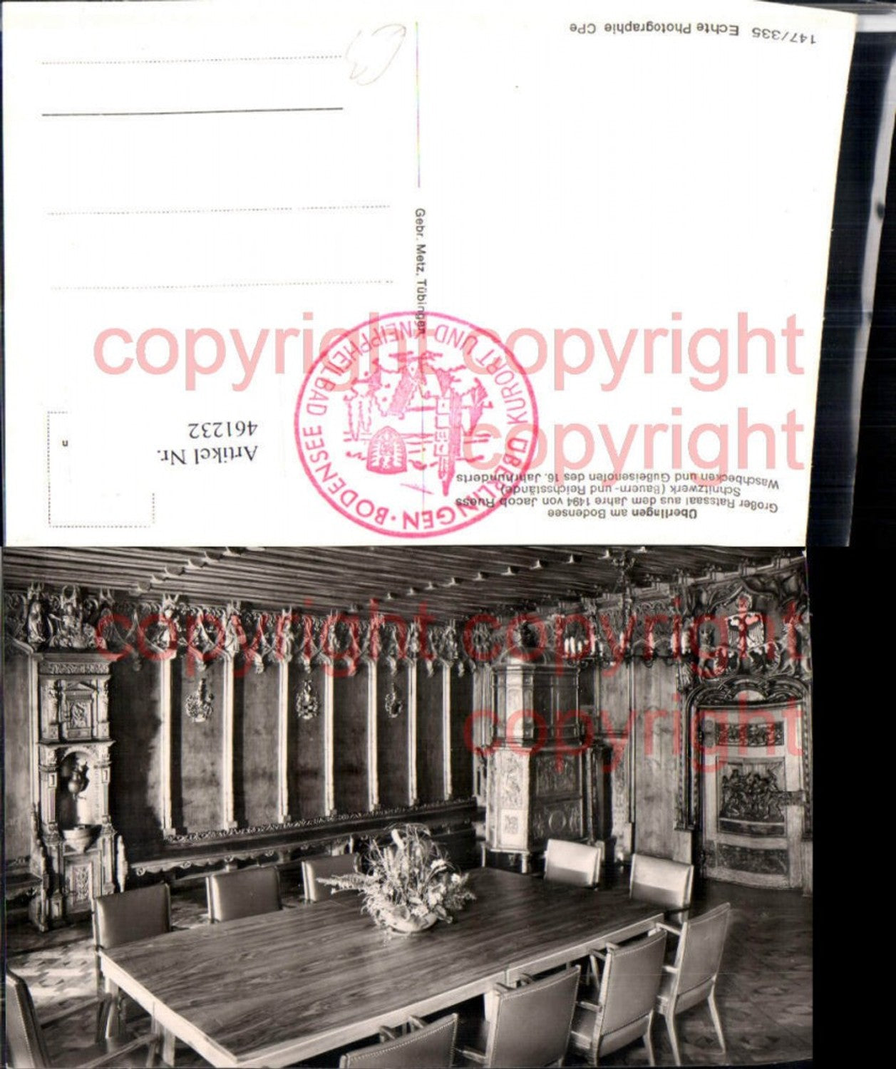 461232,Überlingen am Bodensee Ratssaal Innenansicht