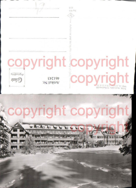 461243, Isny ​​im Allgäu, Wilhelmsstift Sanatorium, Winter Scene