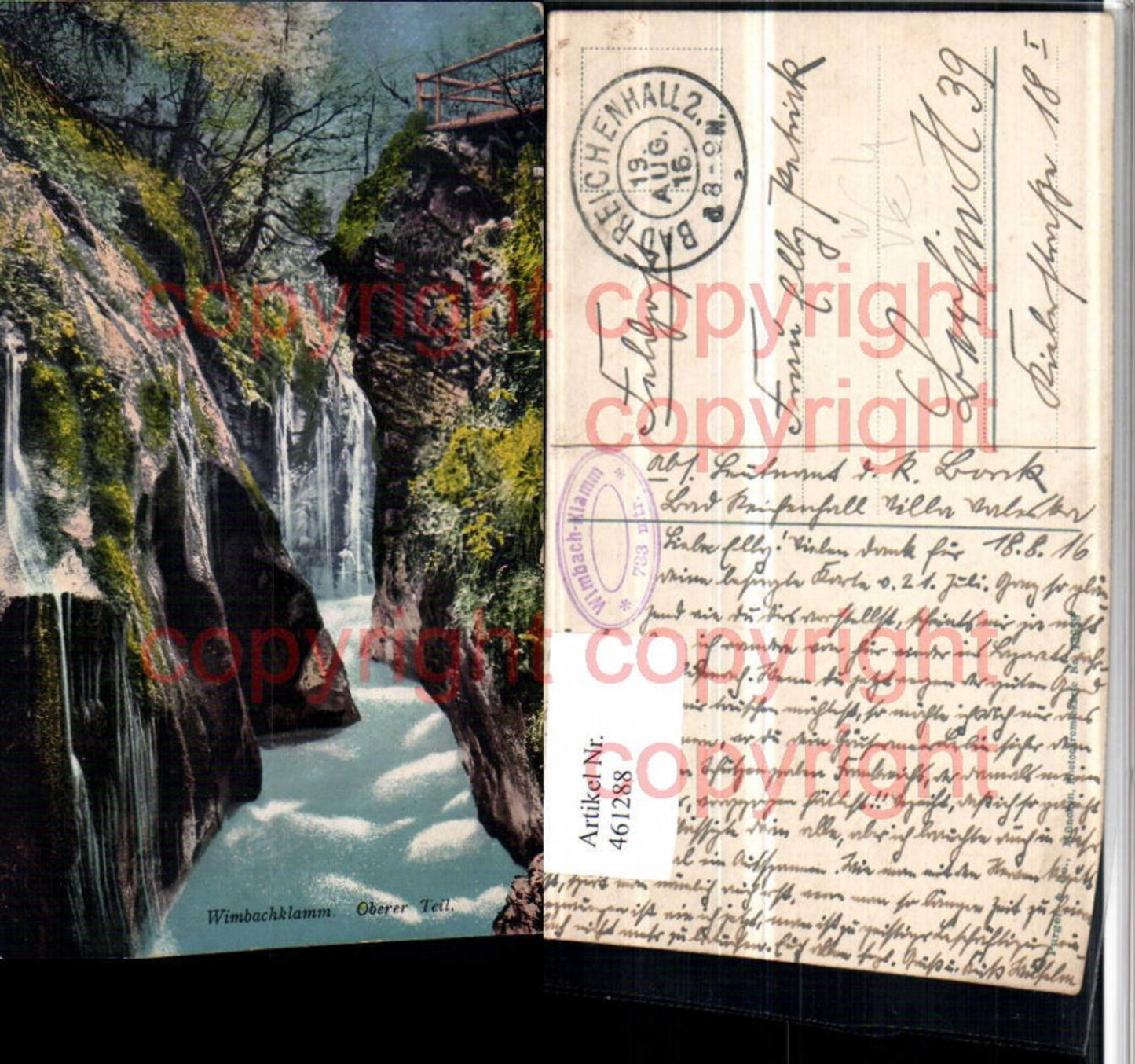 461288,Wimbachklamm Klamm b. Berchtesgaden pub Purger & Co 13658