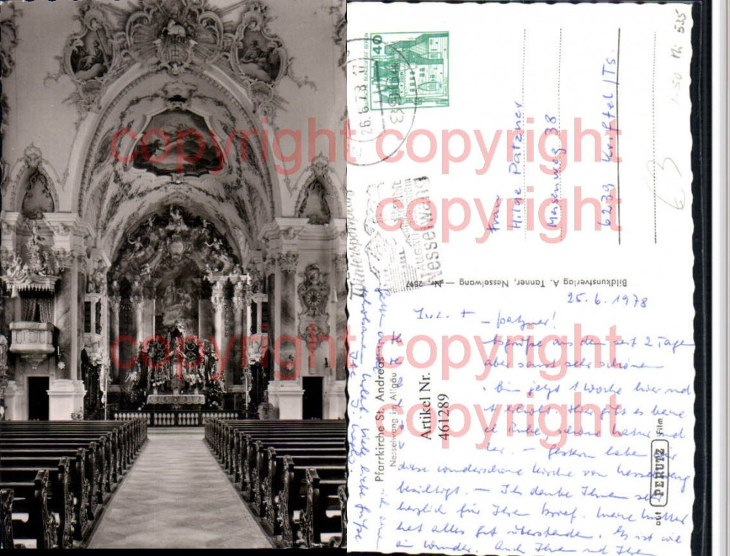 461289,Nesselwang im Allgäu Pfarrkirche Kirche St. Andreas Innenansicht