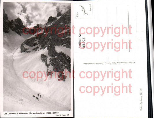 461292,Dammkar b. Mittenwald Bergkulisse pub H. Huber 479