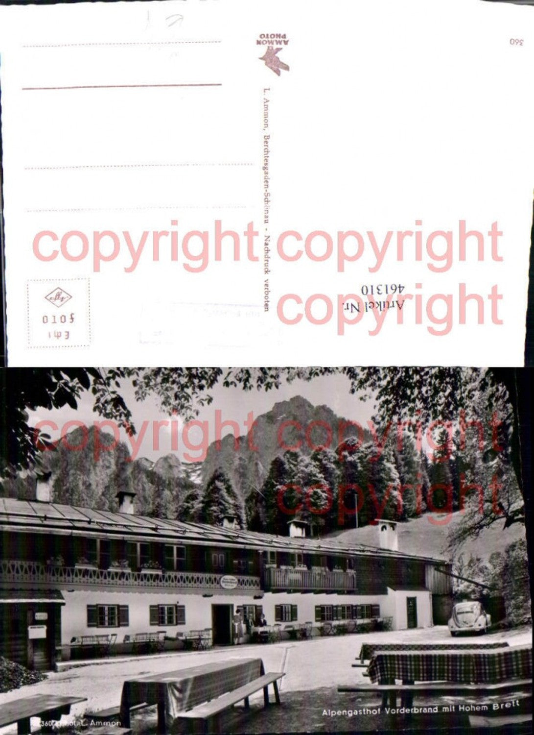 461310,Alpengasthof Vorderbrand b. Berchtesgaden Bergkulisse