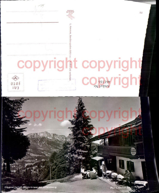 461316,Alpenwirtschaft Vorderbrand b. Berchtesgaden m. Untersberg Bergkulisse