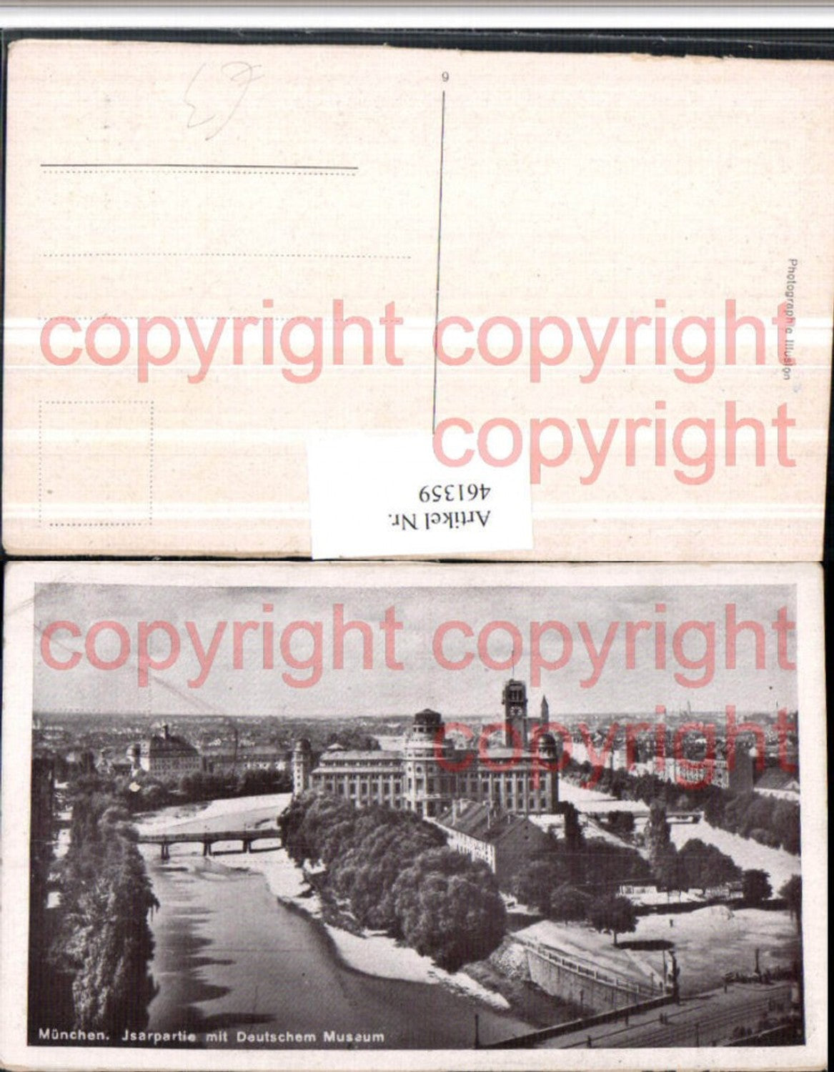 461359, Munich, partial view including the German Museum
