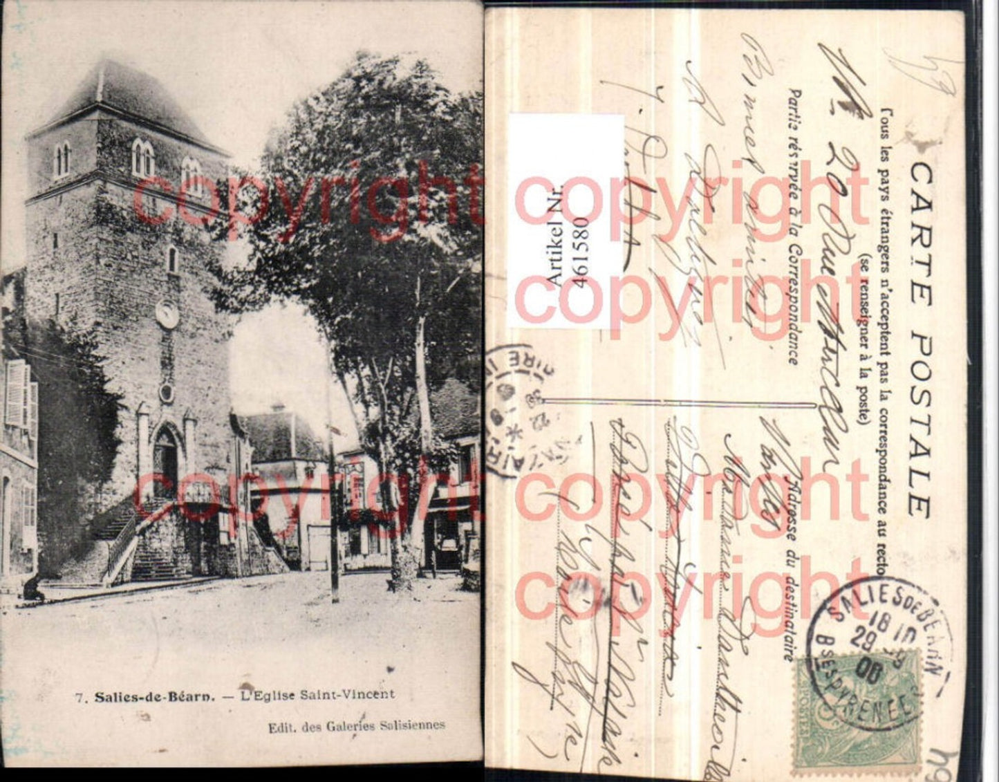 461580,Aquitanien Pyrenees-Atlantiques Salies-de-Bearn Eglise St-Vincent Kirche