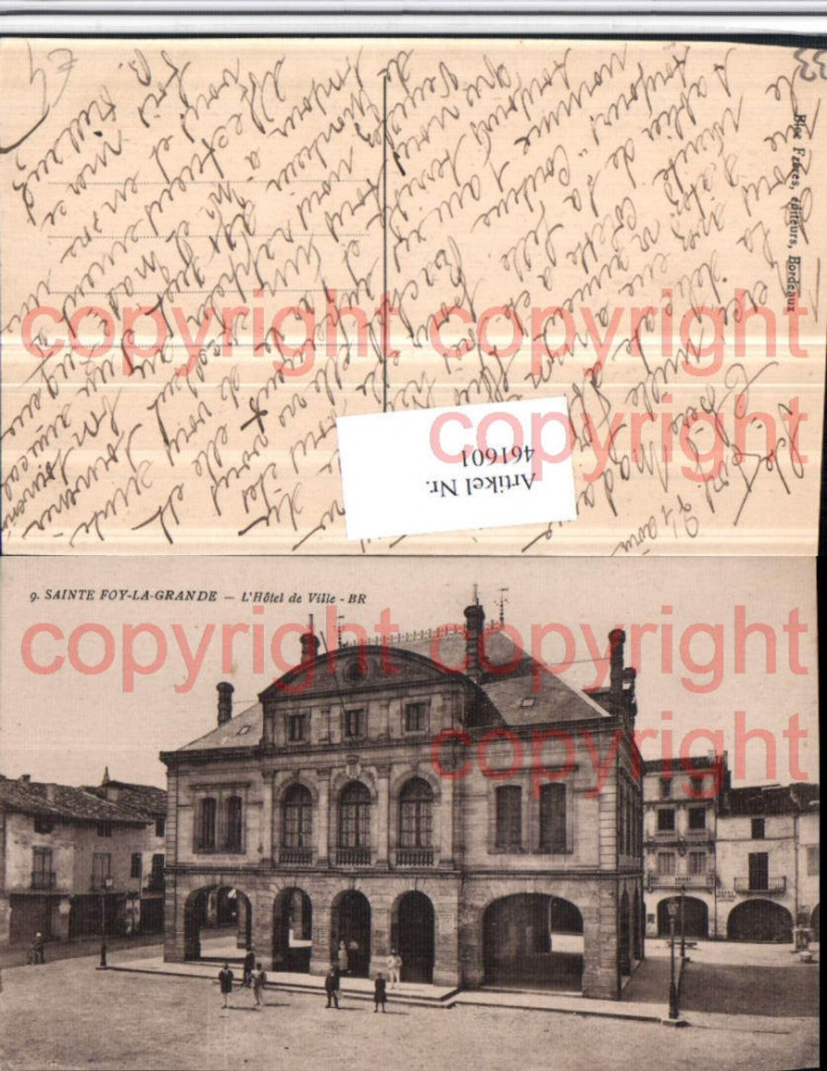 461601,Aquitaine Gironde Sainte-Foy-la-Grande Hotel de Ville Town Hall