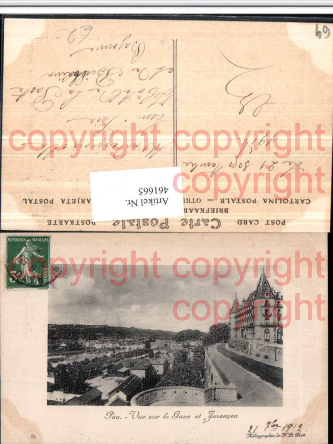 461665,Aquitanien Pyrenees-Atlantiques Pau Vue sur le Gave et Jurancon