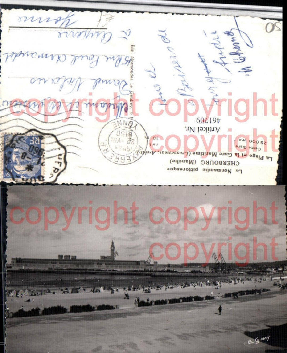461709,Basse-Normandie Manche Cherbourg Plage et Gare Maritime Strand