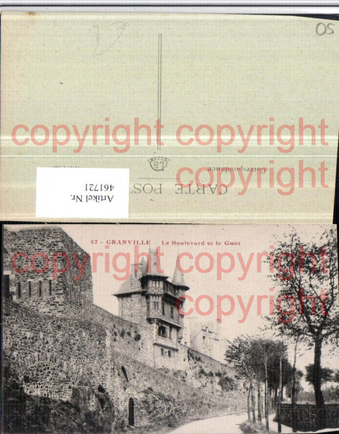461721,Basse-Normandie Manche Granville Boulevard et le Guet Mauer