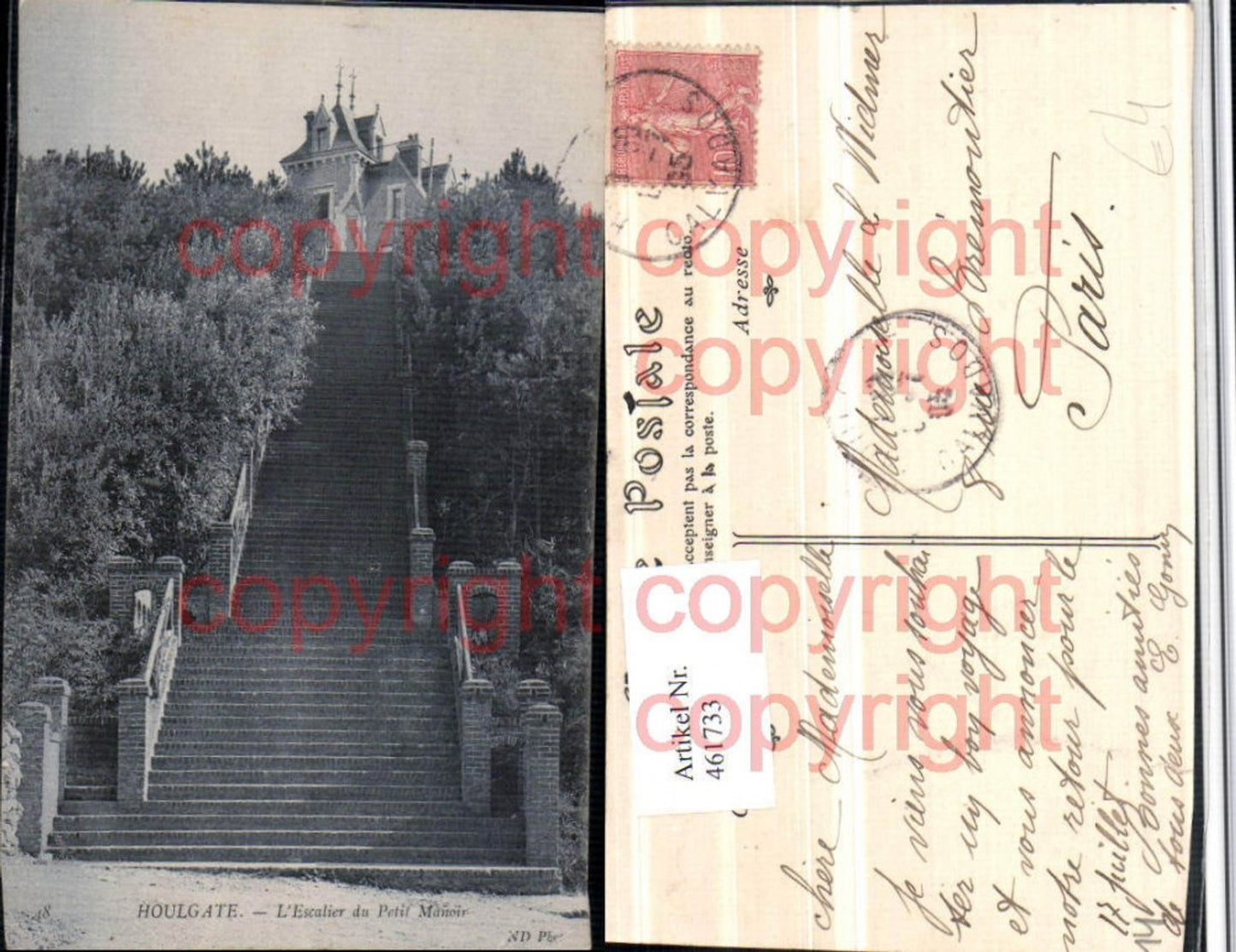 461733,Basse-Normandie Calvados Houlgate Escalier Petit Manoir Stiege