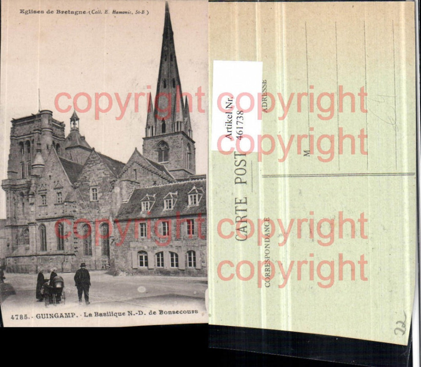 461738,Bretagne Cote-Amor Guingamp Basilique Notre-Dame Bonsecours Kirche
