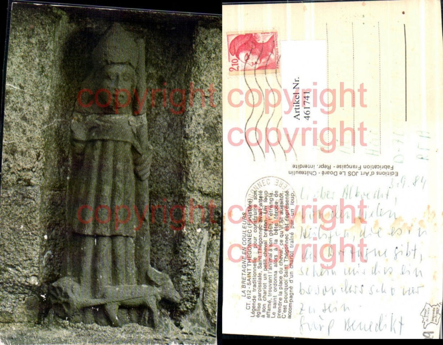 461741,Bretagne Saint Thegonnec Le saint ordonna Statue Figur