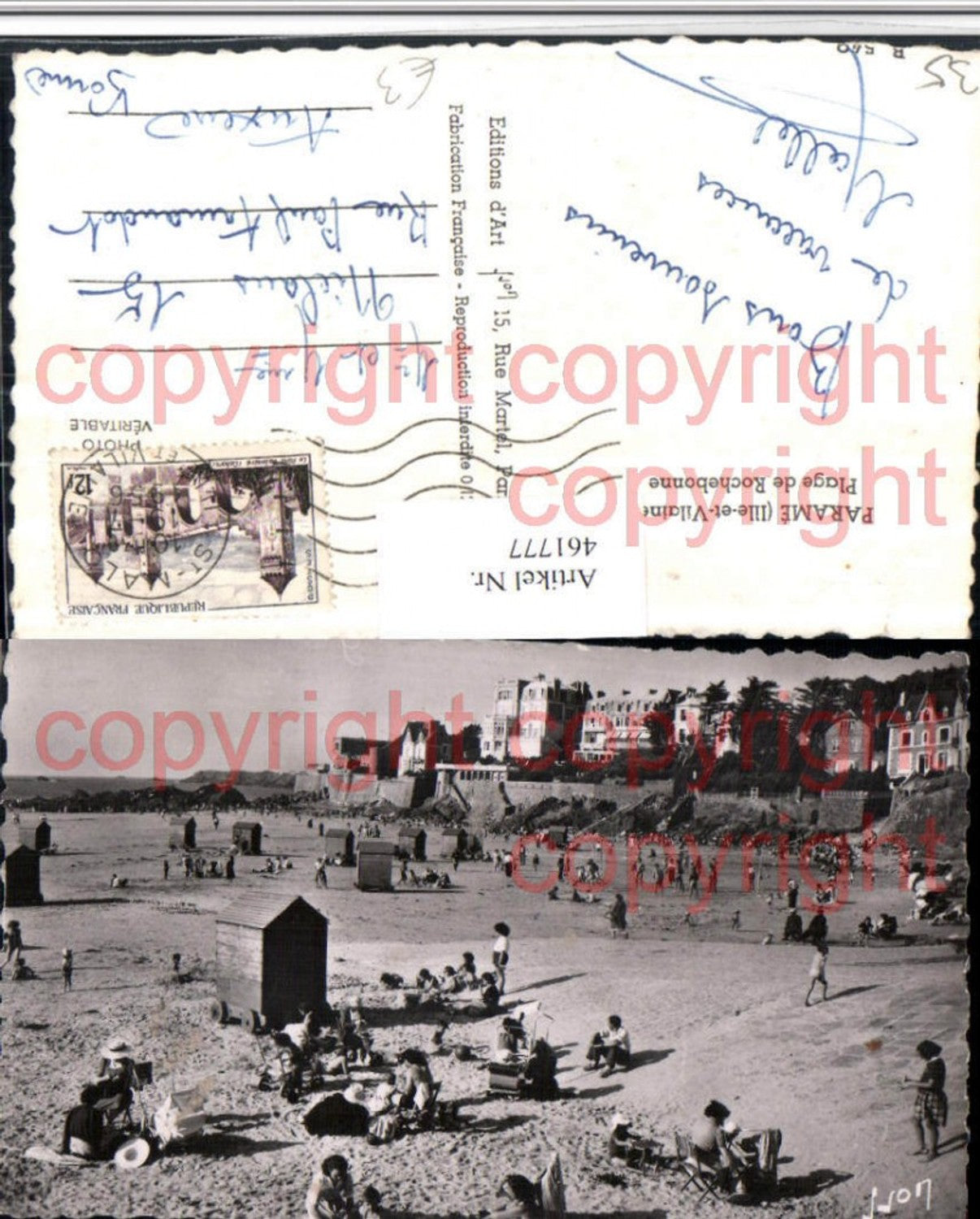 461777,Bretagne Ille-et-Vilaine Parame Plage de Rochebonne Strandleben Strand