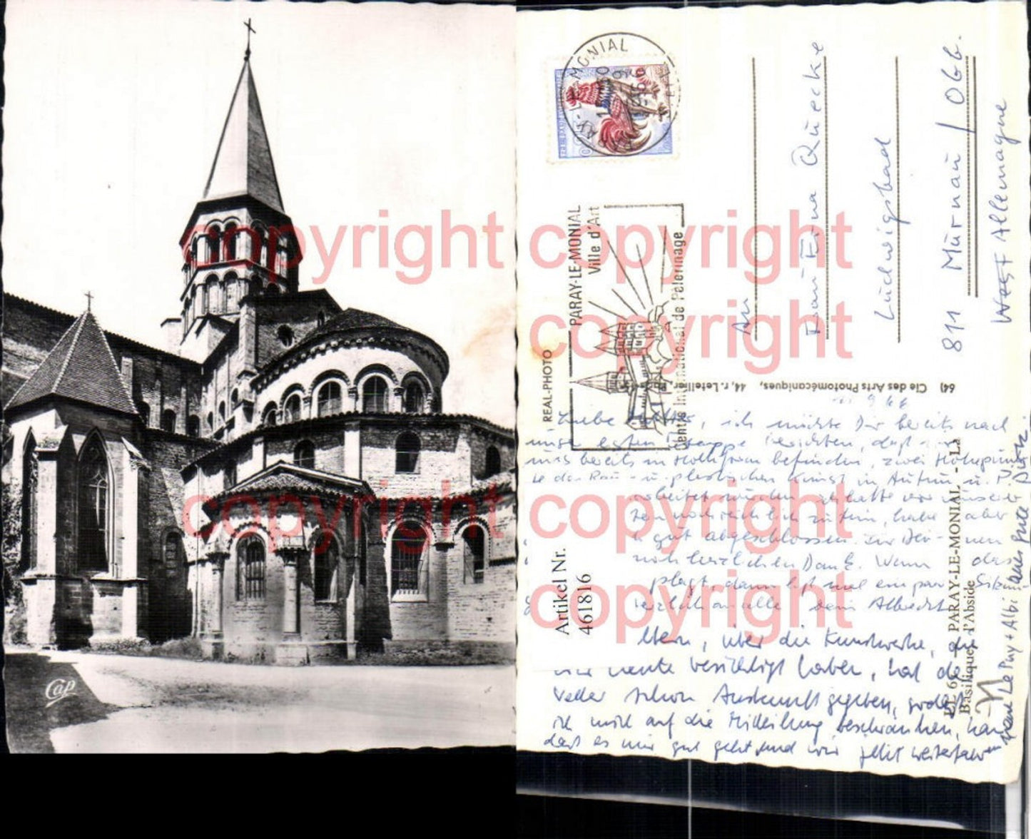 461816,Burgund Saone-et-Loire Paray-le-Monial Basilique Kirche