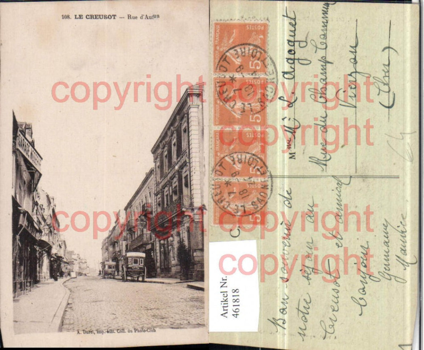461818,Burgund Saone-et-Loire Le Creusot Rue Autun Straßenansicht