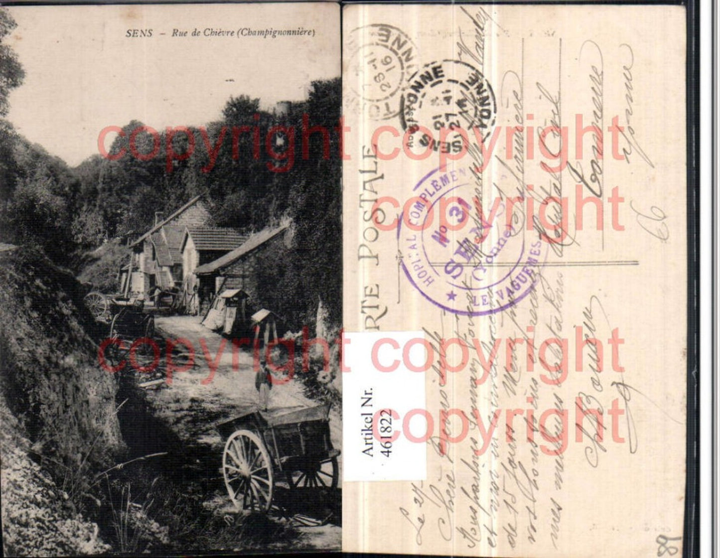 461822,Burgund Yonne Sens Rue de Chievre Champignonniere
