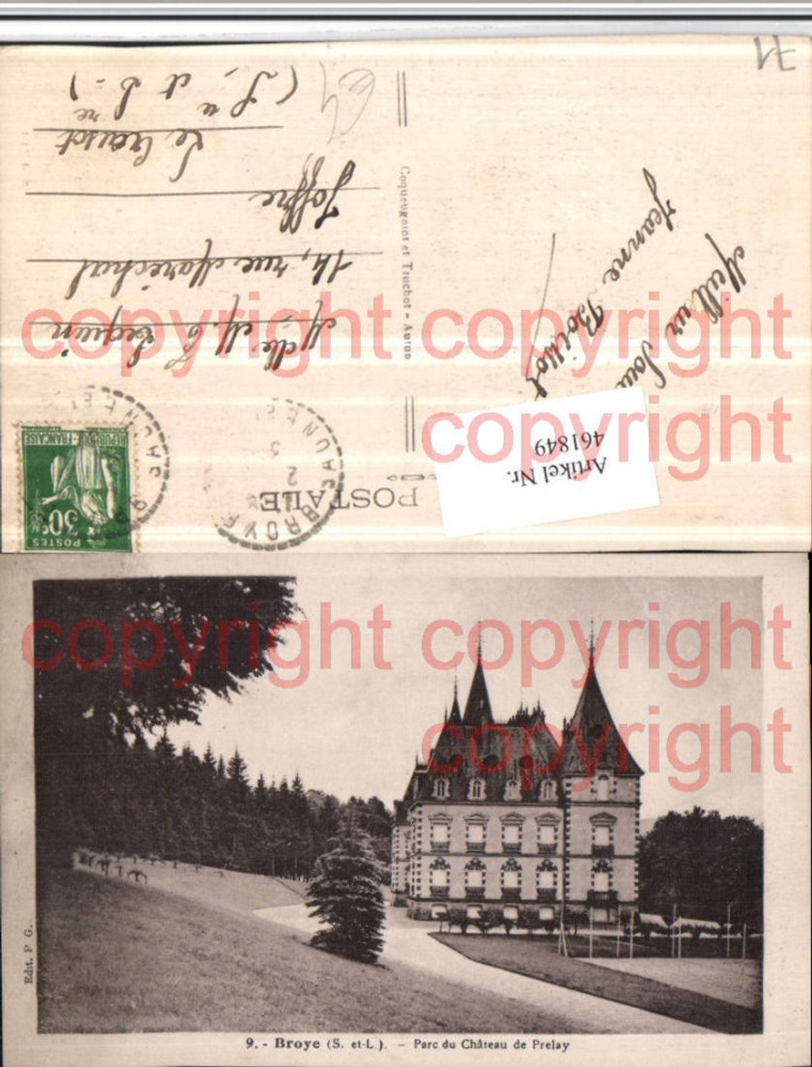 461849,Burgund Saone-et-Loire Broye Parc du Chateau Prelay Schloss