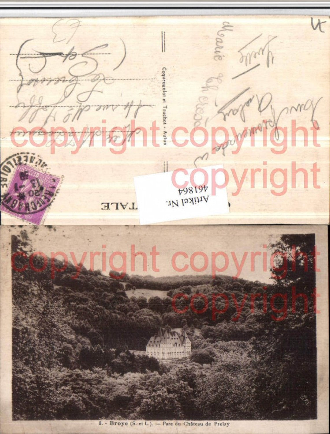 461864,Burgund Saone-et-Loire Broye Parc du Chateau Prelay Schloss