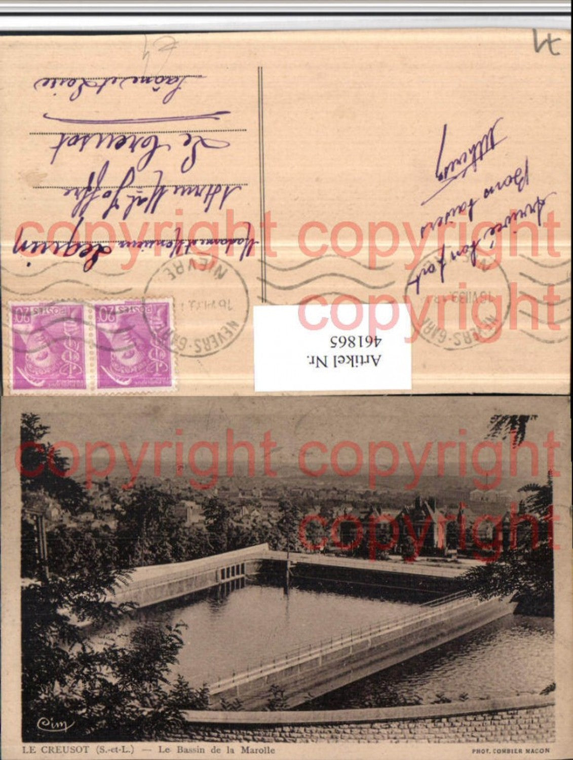 461865,Burgund Saone-et-Loire Le Creusot Bassin de la Marolle Schwimmbad