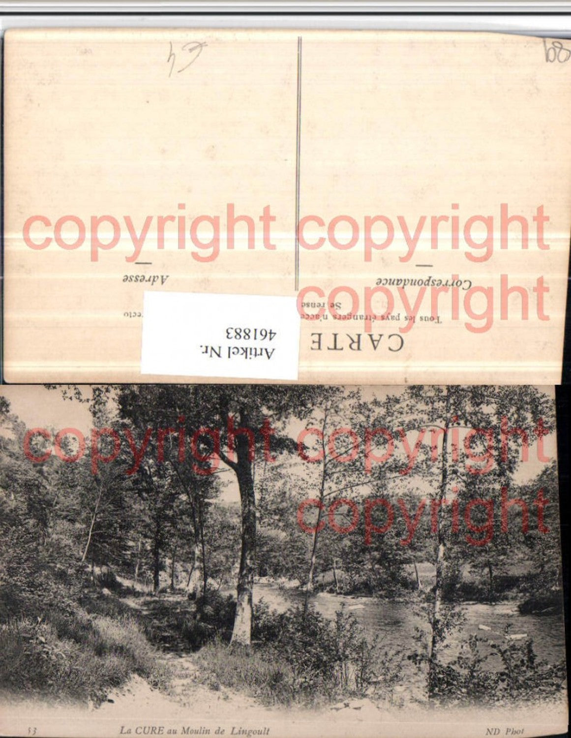 461883,Burgund Yonne La Cure au Moulin de Lingoult Fluss Partie
