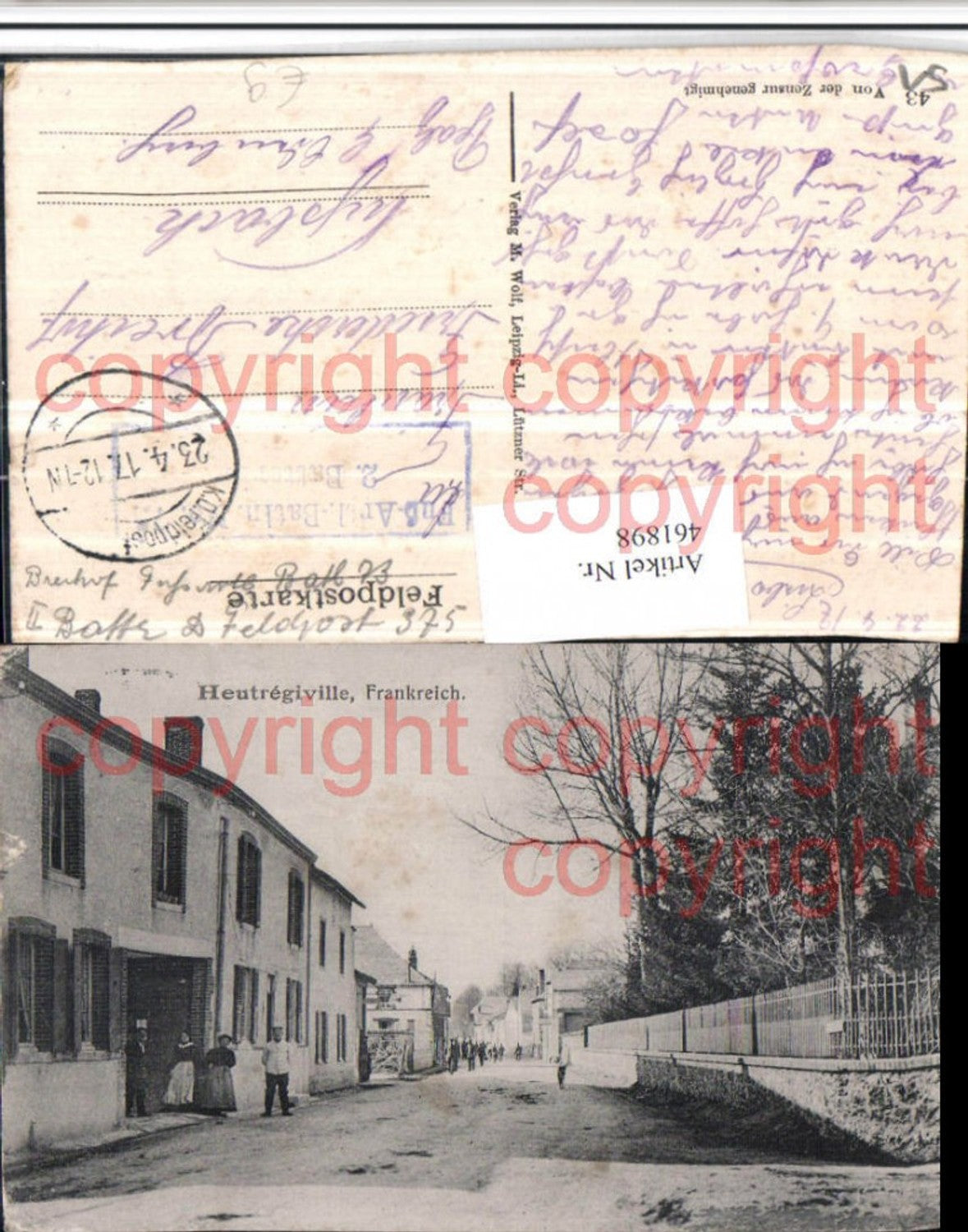 461898,Champagne-Ardenne Marne Heutregiville Straßenansicht