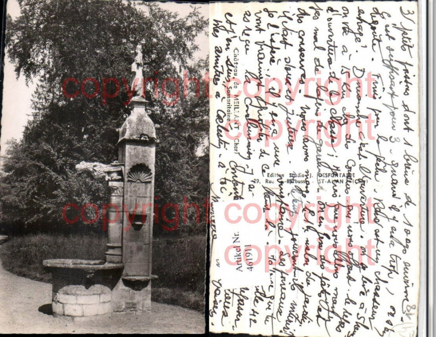 461911,Centre Cher Chateau de Meillant Samaritaine Brunnen
