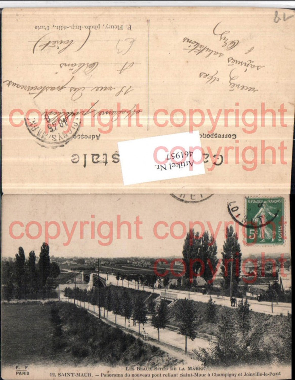 461957,Centre Cher Saint-Maur Panorama pont reliant a Champigny Brücke