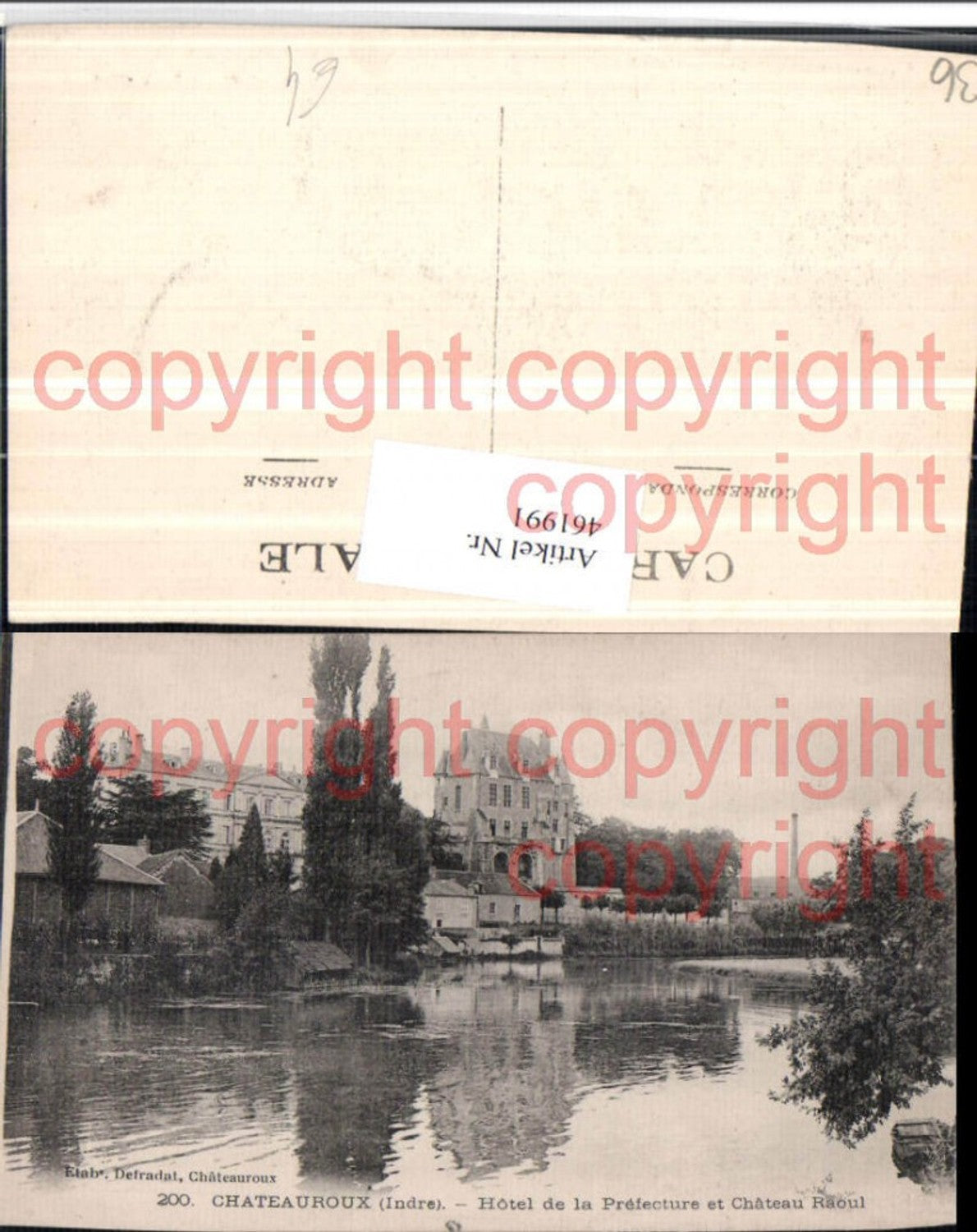 461991,Centre Indre Chateauroux Hotel Prefecture et Chateau Raoul